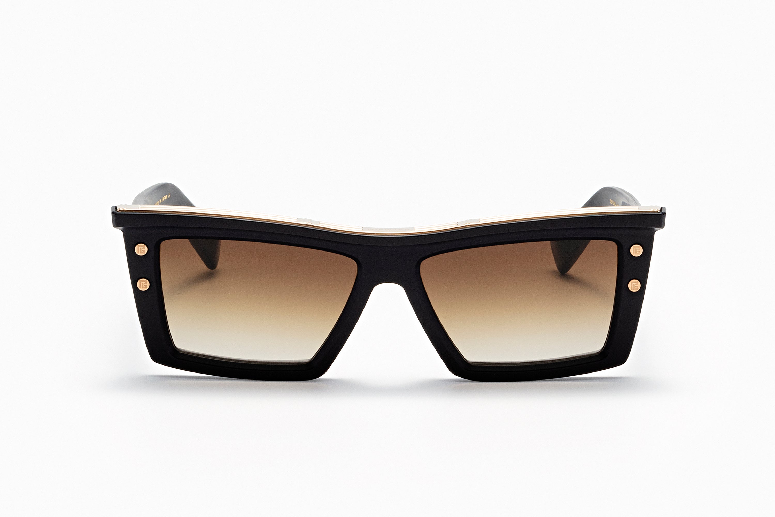 Womens | B - VII Sunglass | Matte Navy - White Gold | Dark Brown Gradient