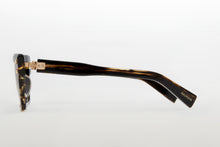 Unisex | B - V Sunglass | Dark Brown Swirl - White Gold | Dark Brown Gradient