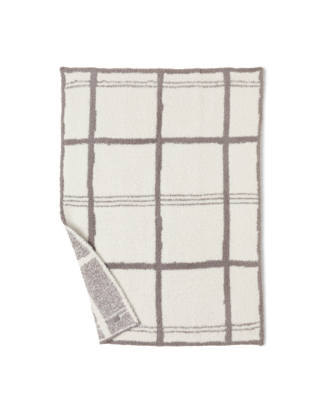 Baby | CozychicGrid Plaid Stroller Blanket 30" X 40" | Cream-Beach Rock