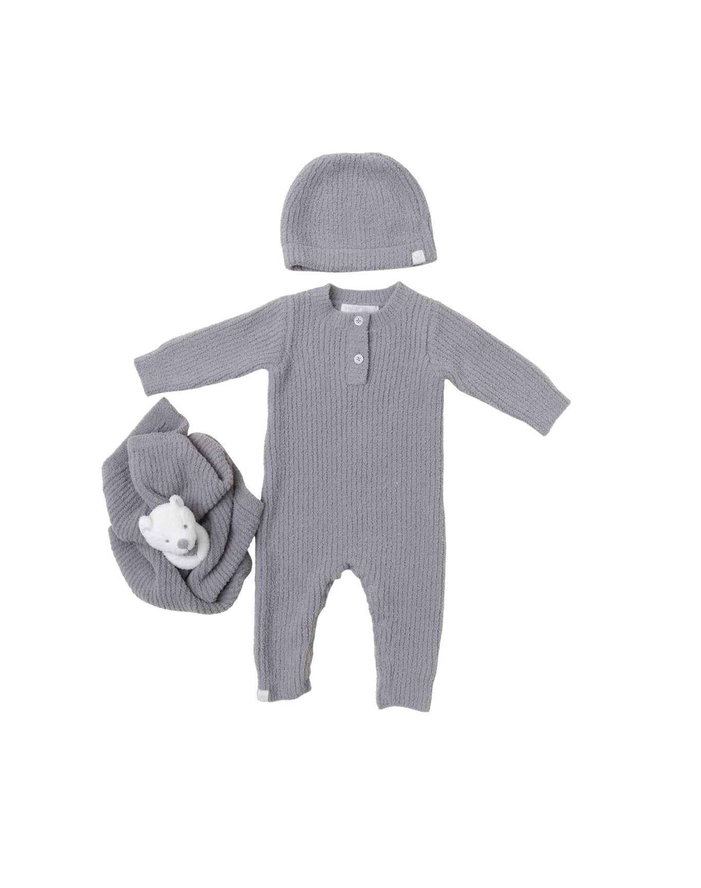 Baby | Cozychic Ribbed Bundle | Dove Gray