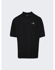Balenciaga | Men | Classic Oversized Polo Shirt | Black
