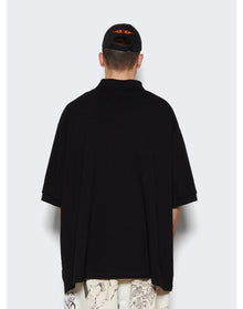 Balenciaga | Men | Classic Oversized Polo Shirt | Black