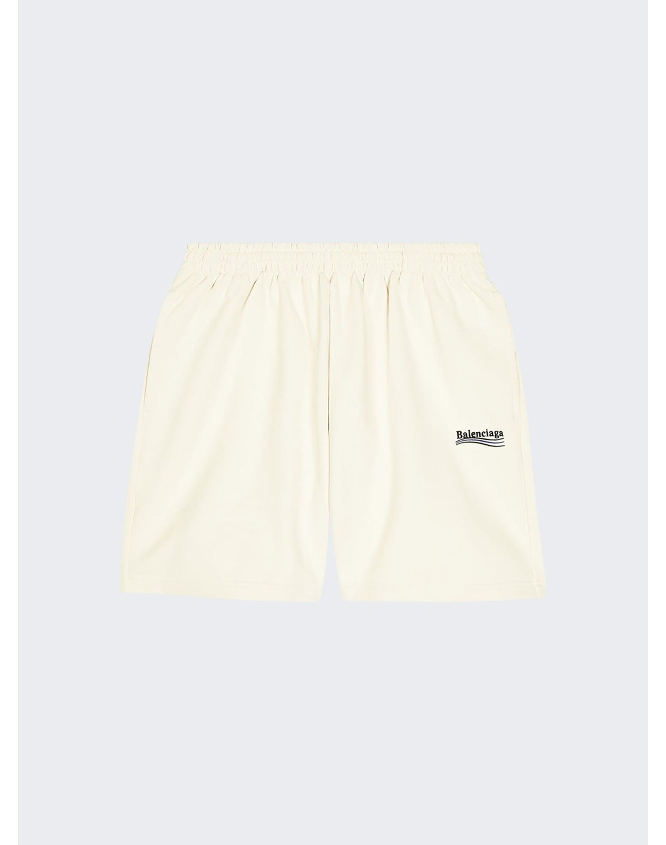 Balenciaga | Men | Political Campaign Sweat Shorts | Dirty White