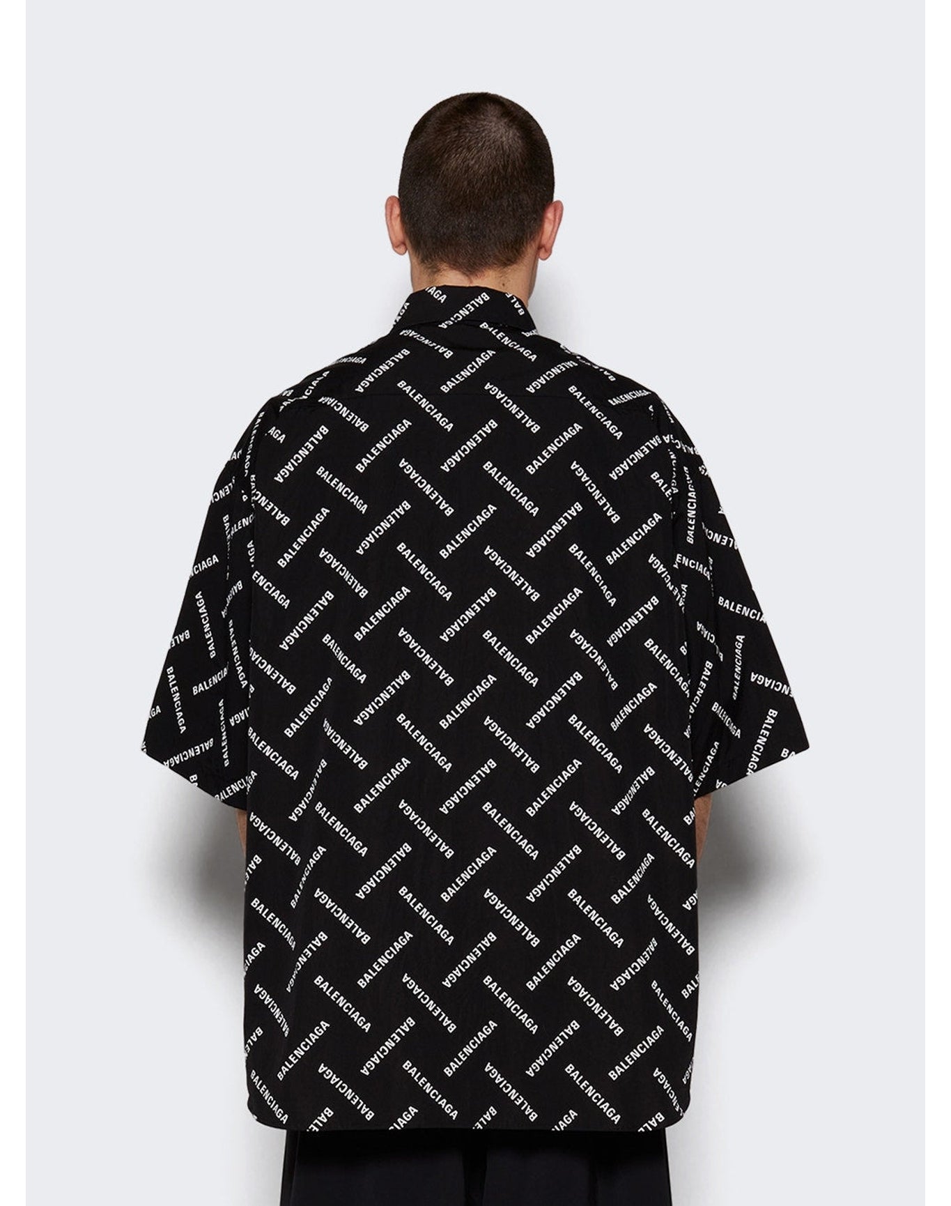 Balenciaga | Men | Short Sleeve Oversized Fit Shirt | Black