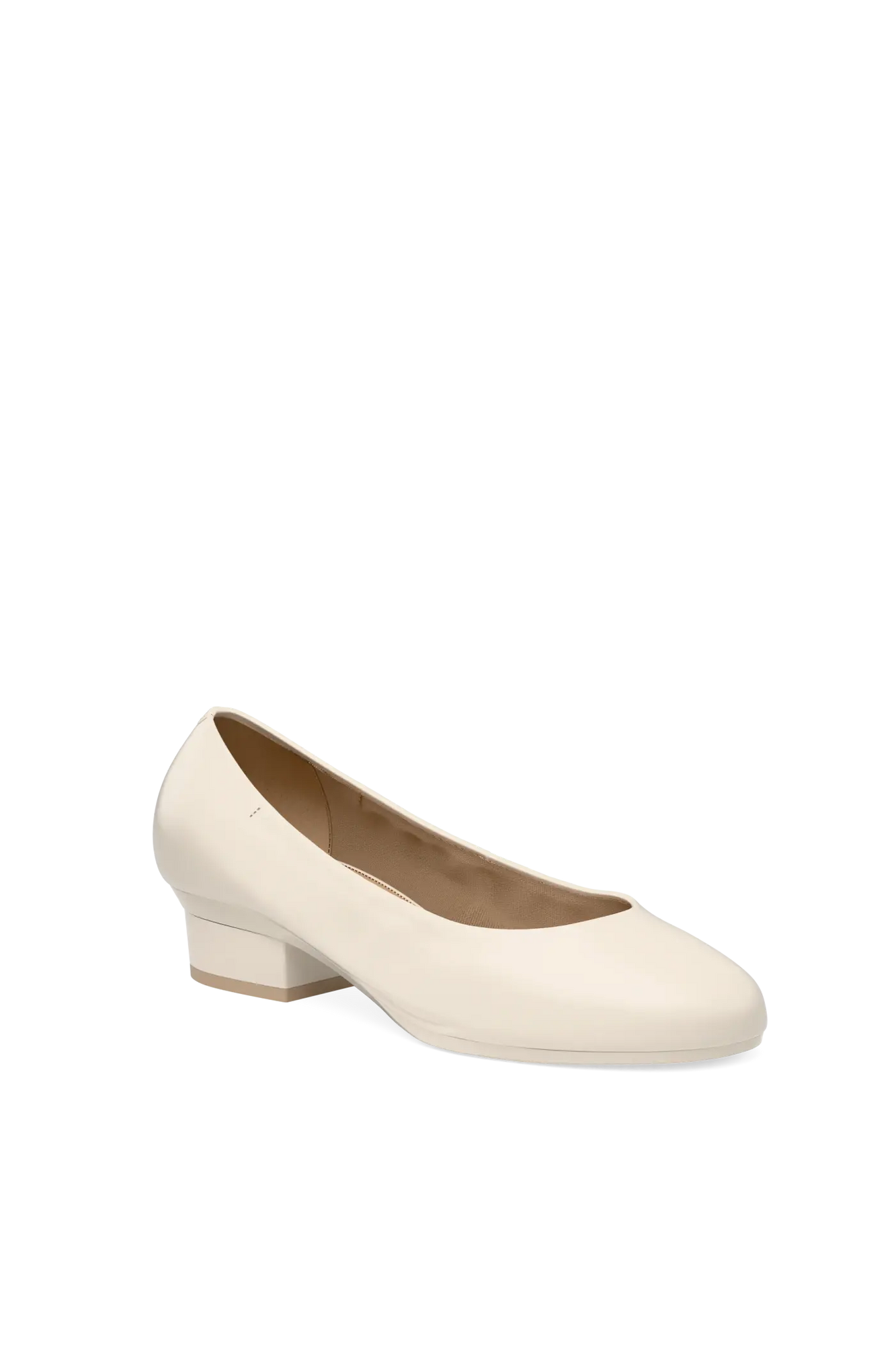 The Ballet Pump | Ivory Leather