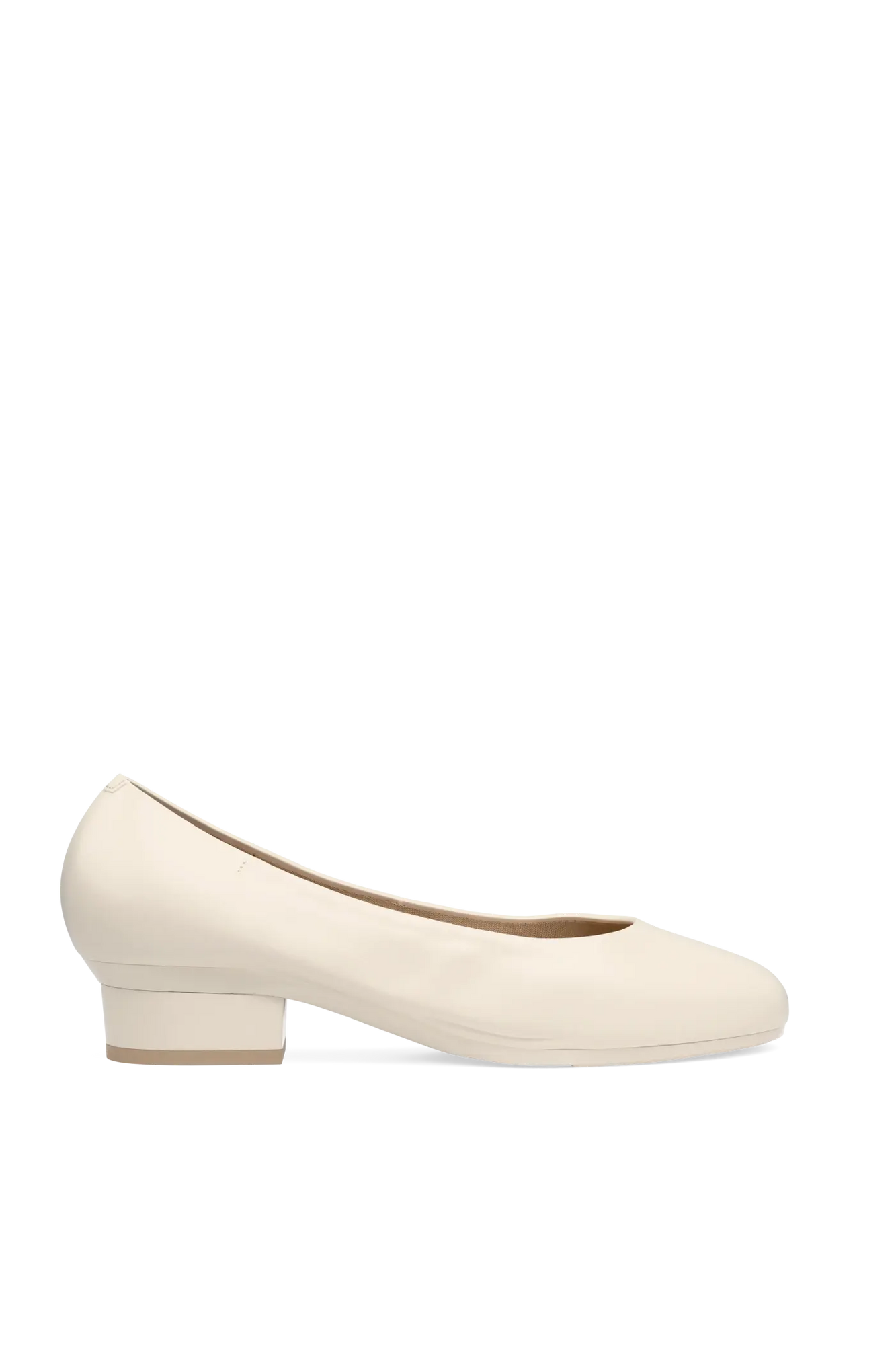 The Ballet Pump | Ivory Leather