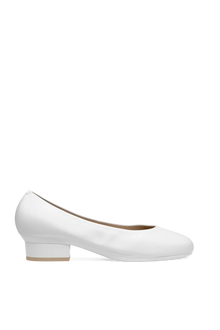 The Ballet Pump | White Leather