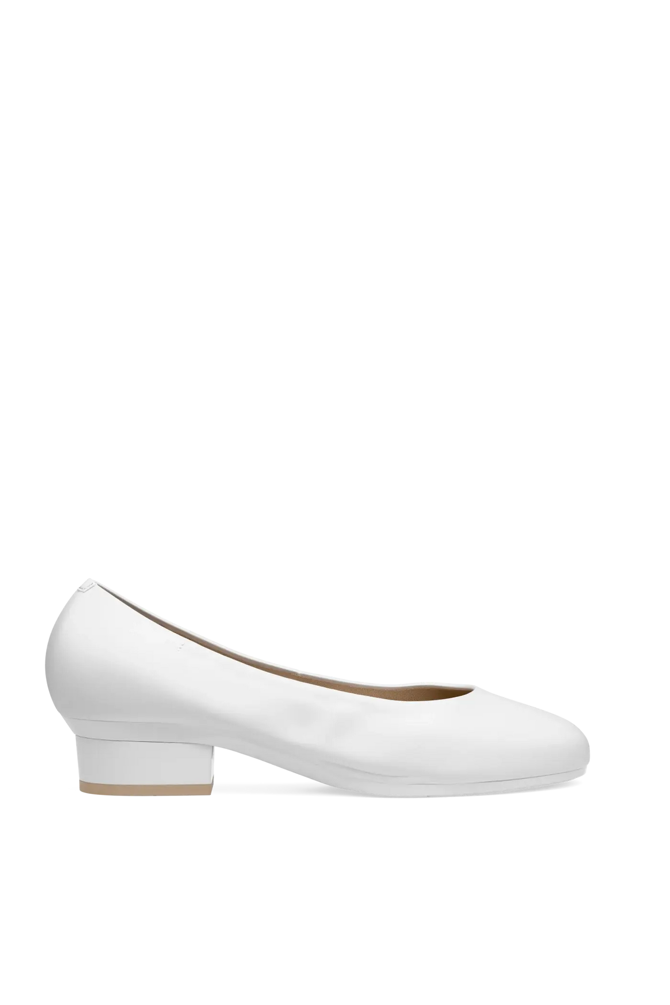 The Ballet Pump | White Leather