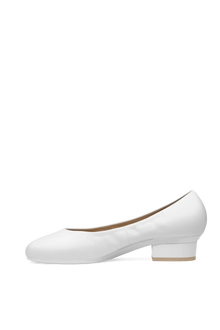 The Ballet Pump | White Leather