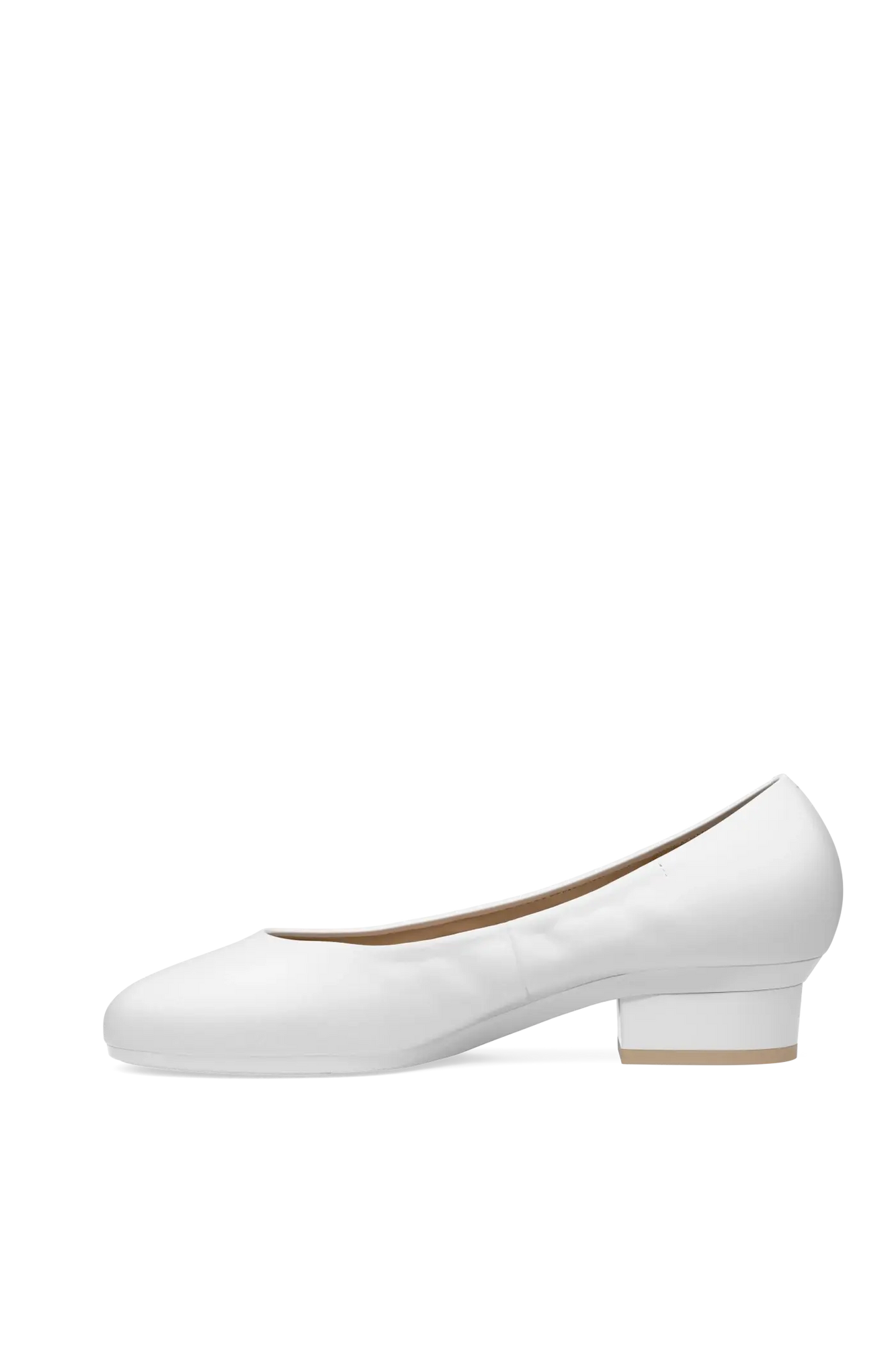 The Ballet Pump | White Leather