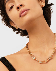 Balloon Link Chain | Gold Tone Dipped Brass