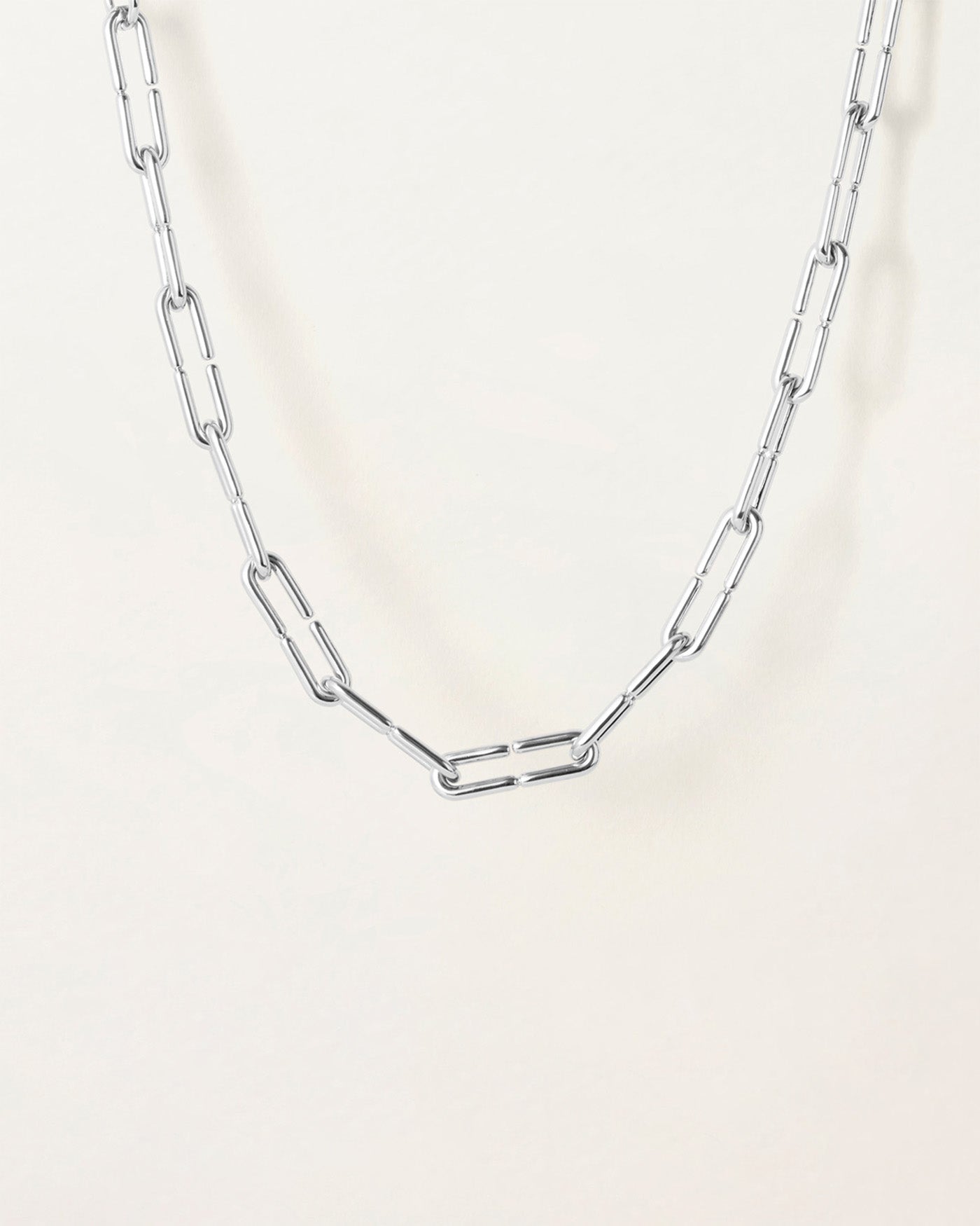 Balloon Link Chain | Silver Dipped Brass