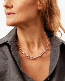 Balloon Link Chain | Silver Dipped Brass