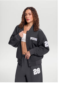 Better League Varsity Jacket | Charcoal