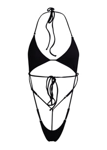 Bijou Onesie One Piece Swimsuit | Dark Seas Black