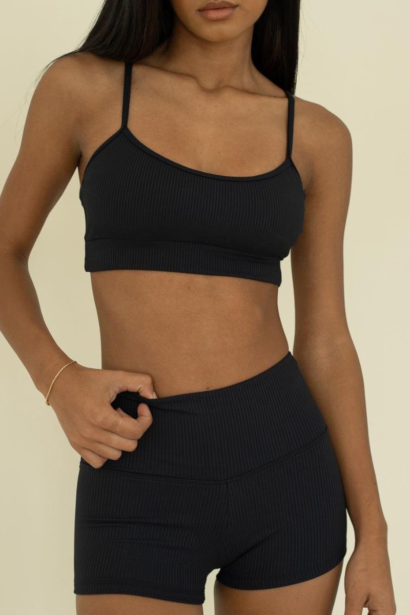 Micro Bike Short | Black Rib