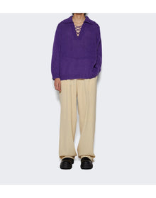 Bode | Men | Alpine Pullover Sweater | Purple
