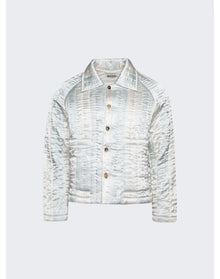 Bode | Men | Banker Stripe Jacket | White x Blue