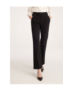 Bootcut Wool Pants | Black