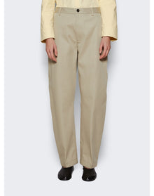 Bottega Veneta | Women | Cotton Twill Trouser | Travertine