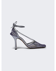 Bottega Veneta | Women | Stretch Pumps | Purple x Silver