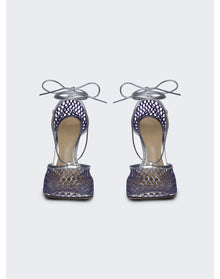 Bottega Veneta | Women | Stretch Pumps | Purple x Silver