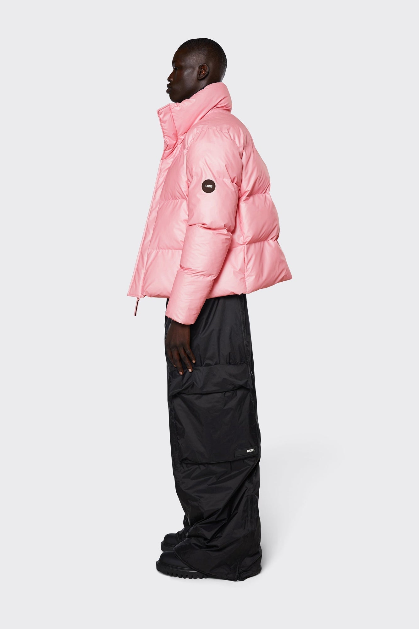 Unisex | Boxy Puffer Jacket | Pink Sky