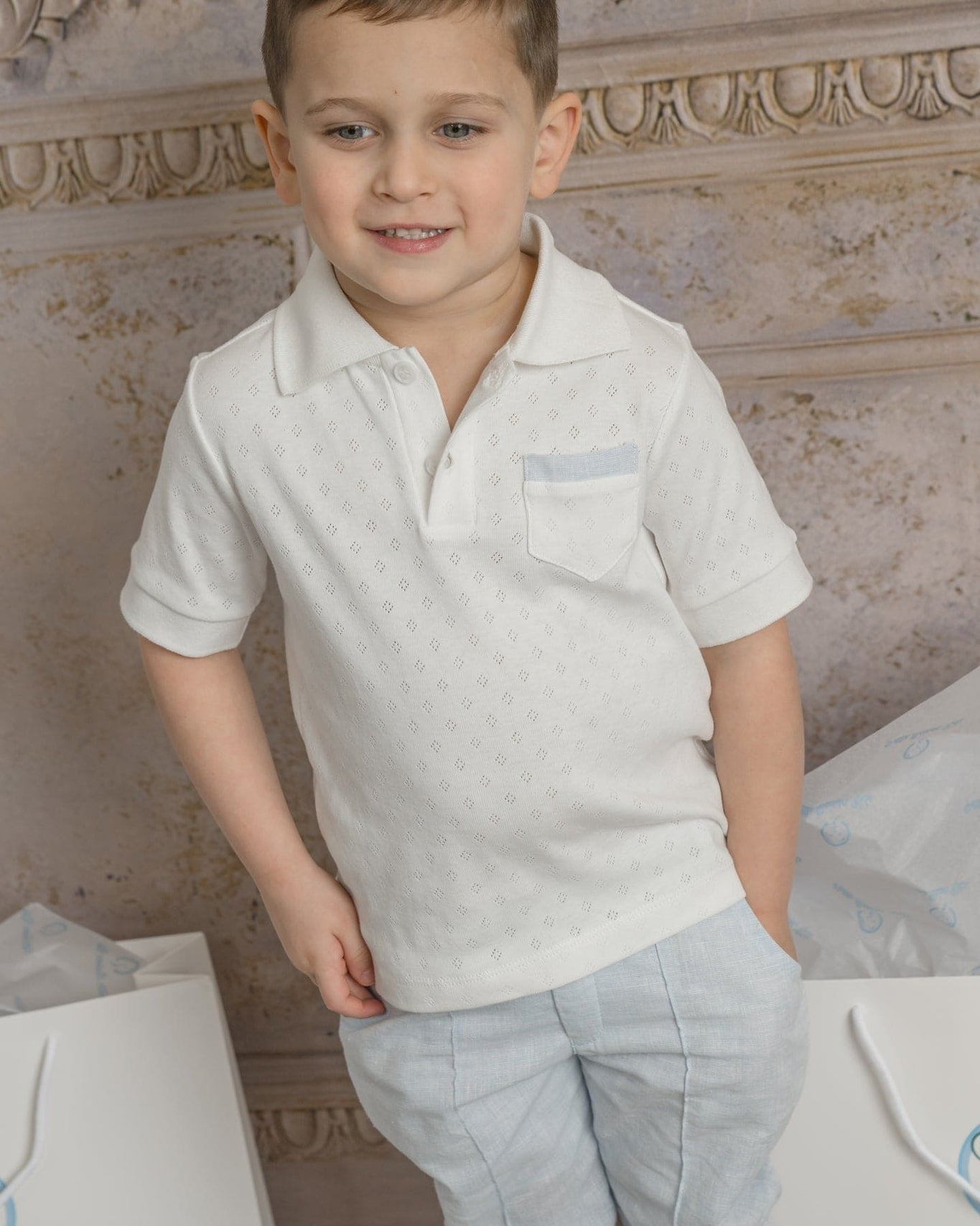 Boy | Charlotte Polo Shirt | White