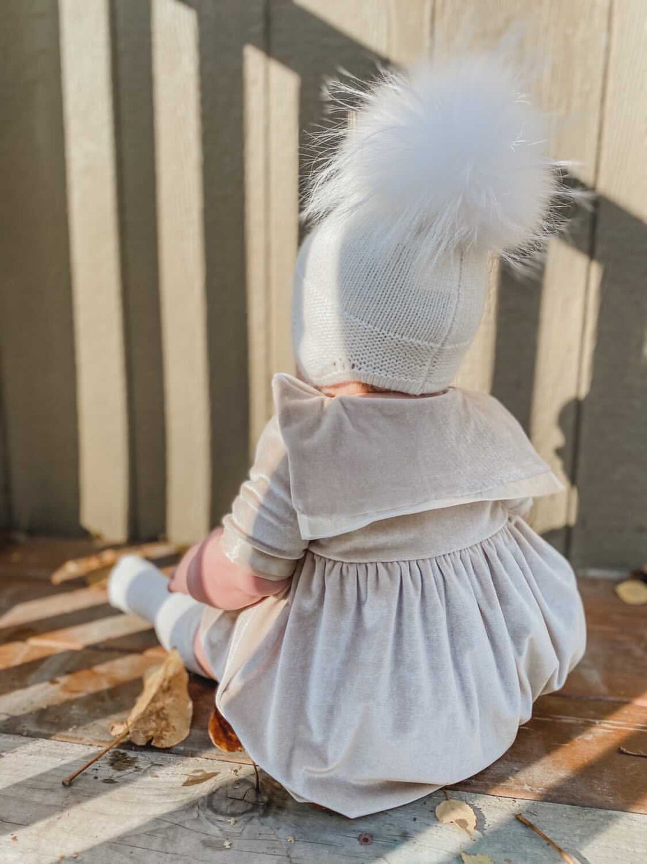Boy | Helenus Velour Romper | Beige