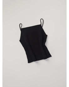 Breton Eco Stretch | Ribbed-Knit Cami Top | Black