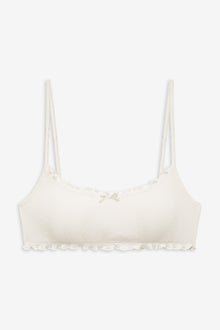 Bridget Pointelle Bralette White