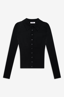 Brooks Button Up Sweater Black