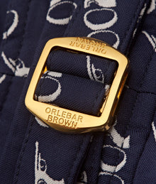 Bulldog Geometric Jacquard Mid-Length Swim Shorts | 007/Midnight Navy