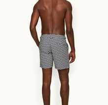 Bulldog Lacuna Jacquard Mid-Length Swim Shorts | Midnight Navy