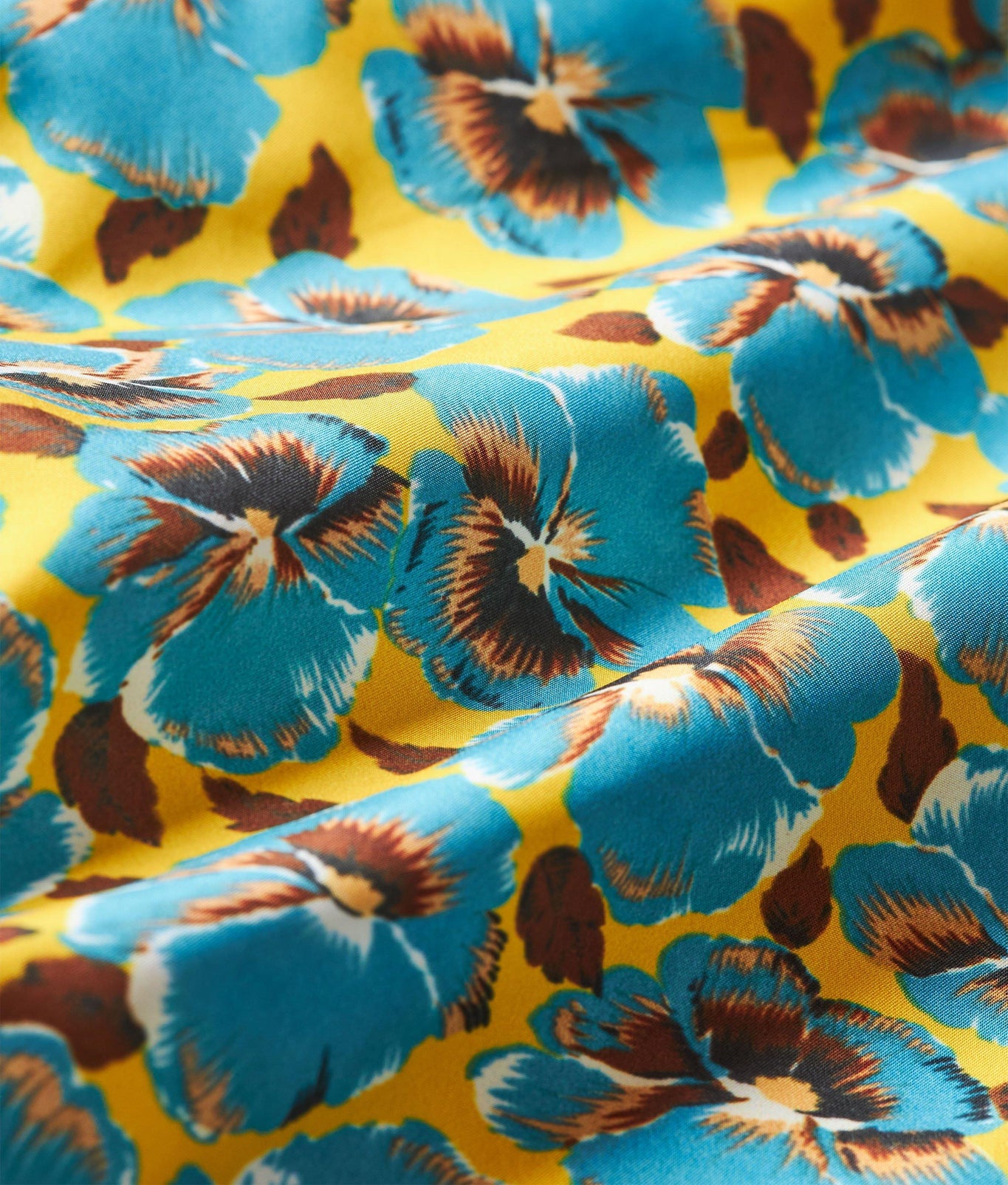 Bulldog Petal Print Mid-Length Swim Shorts | Lemon Meringue