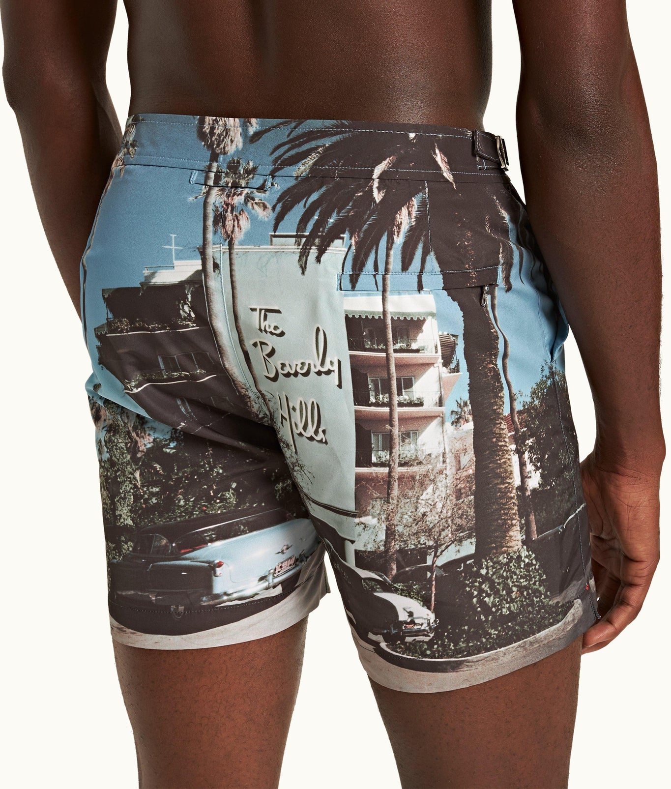 Bulldog Photographic Print Mid-Length Swim Shorts | Beverly Hills