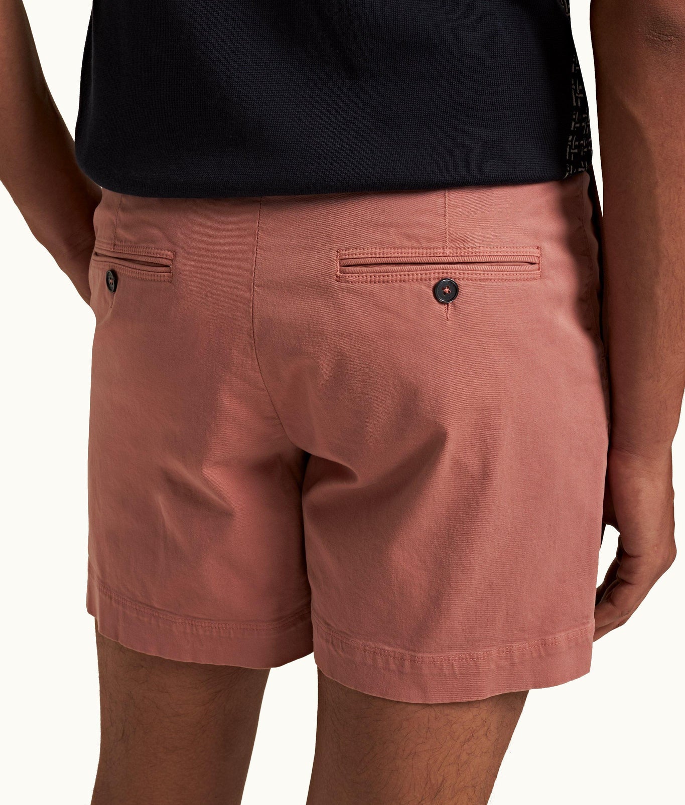 Bulldog Stretch-Cotton 007 Mid-Length Stretch-Cotton Shorts | Mauve