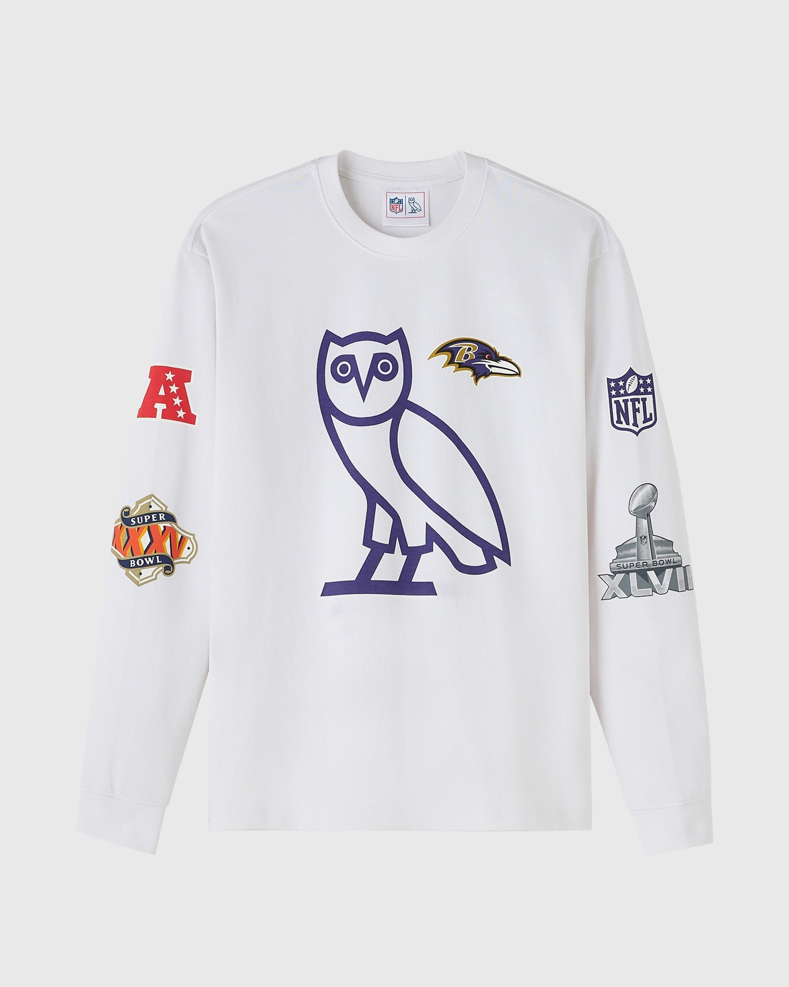 Mens | NFL Baltimore Ravens Long-Sleeve Tee | White