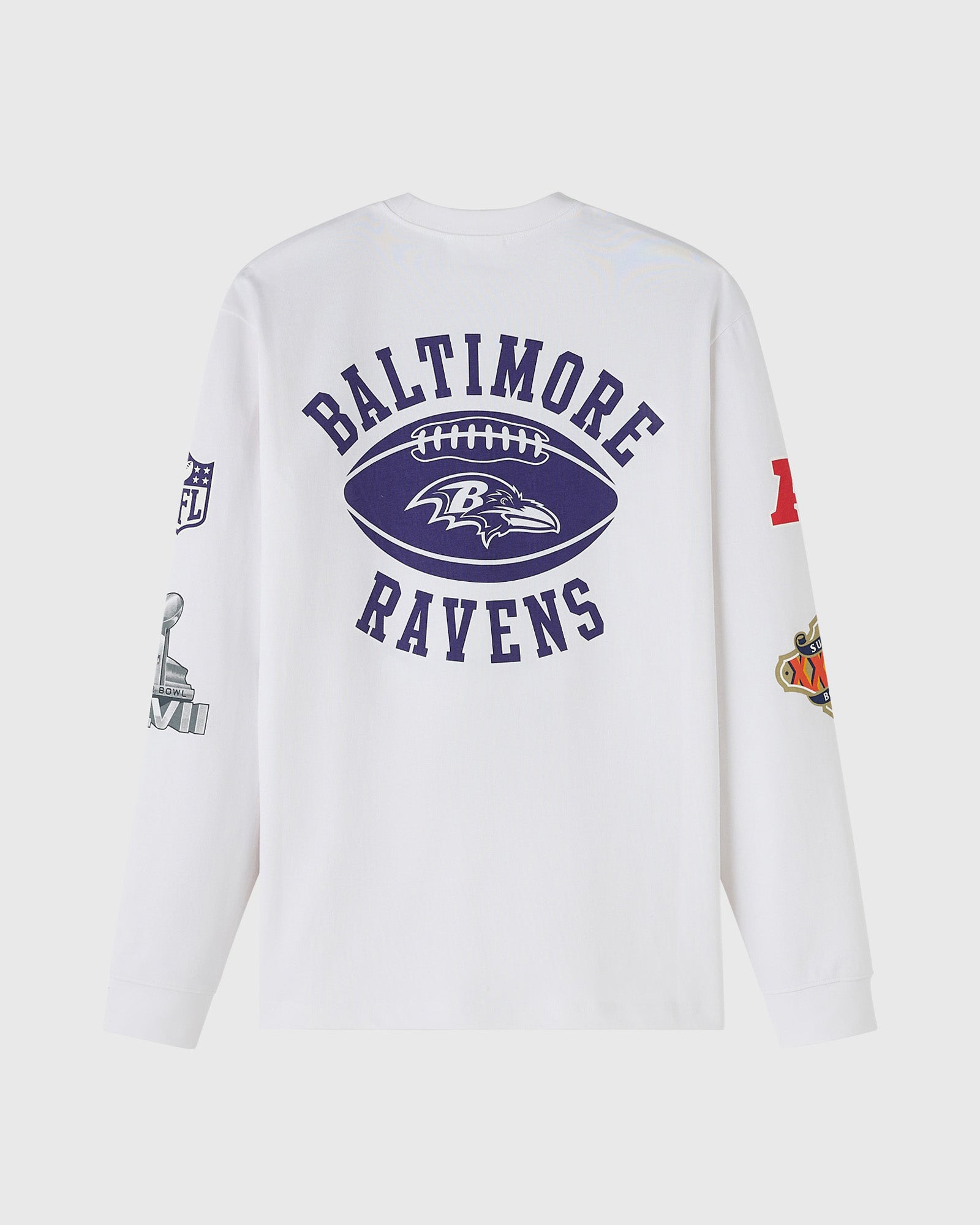 Mens | NFL Baltimore Ravens Long-Sleeve Tee | White
