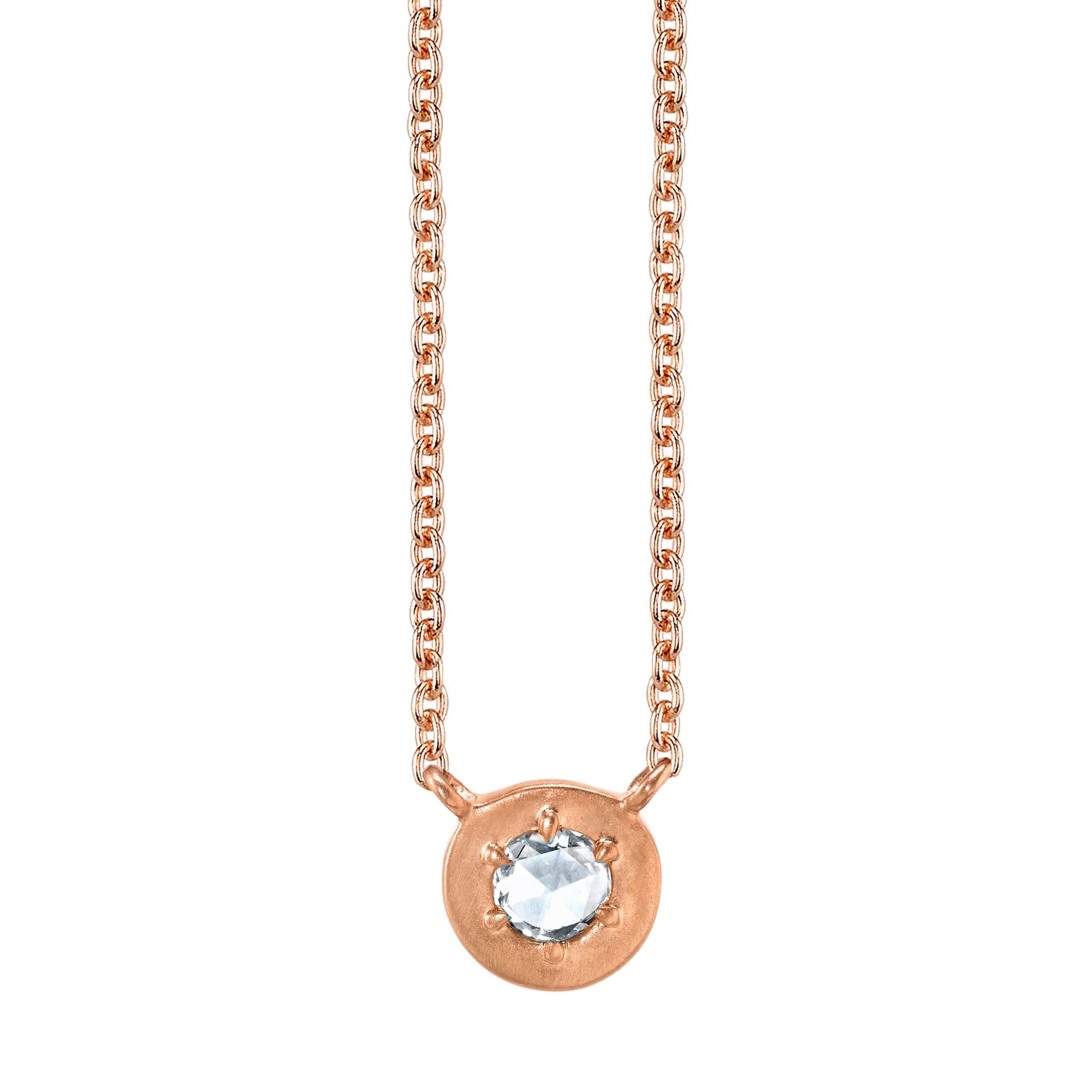 Women | Rose Petal Pendant | 14k Rose Gold