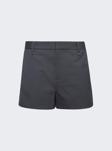 Women | Dion Lee | Riveted Tailored Short | Asphalt