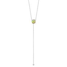 Women | Fire & Ice Opal Lariat | 14k White Gold