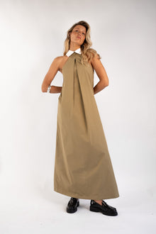 Reilly Cotton Poplin Dress | Olive
