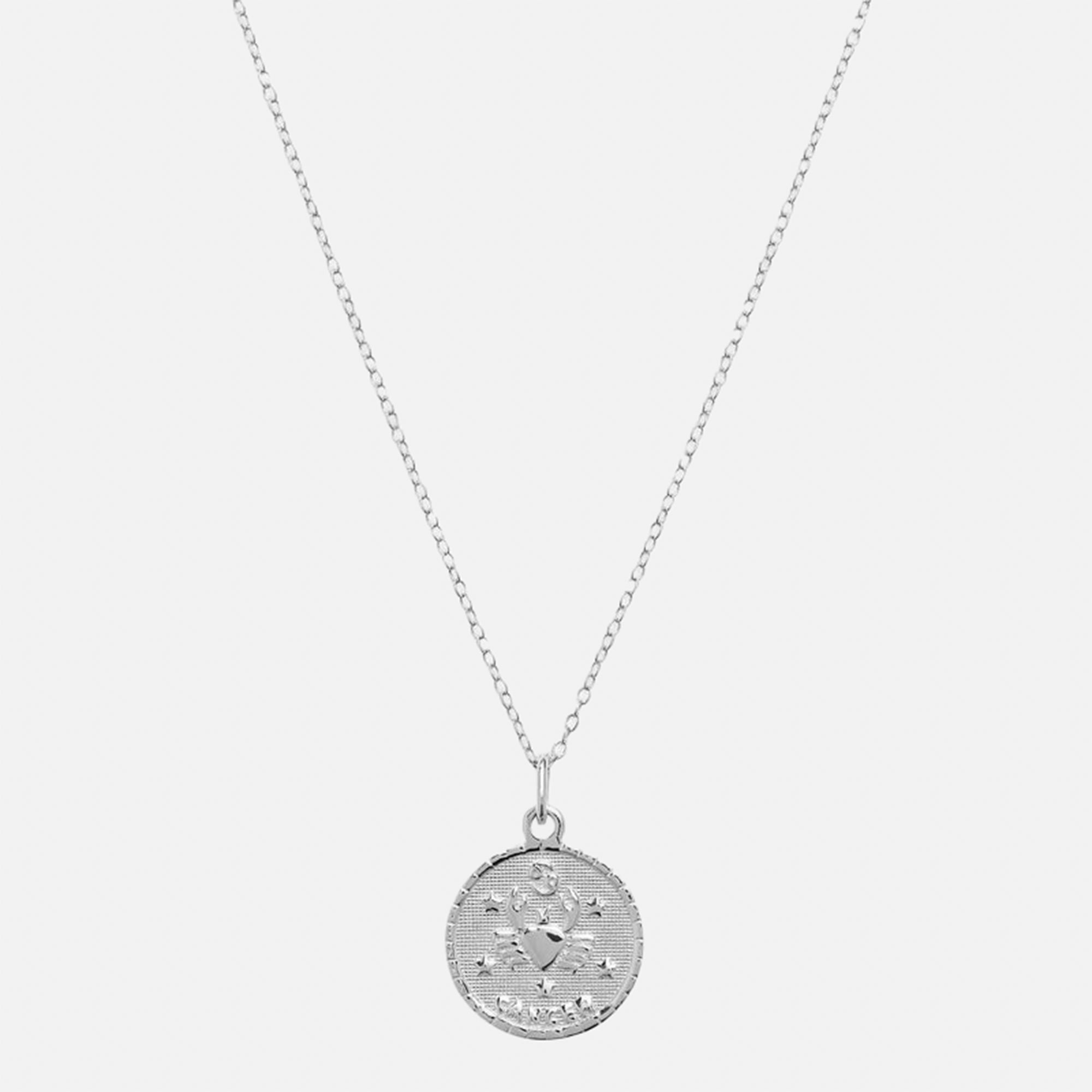 The Zodiac Medal Necklace | Sterling Silver
