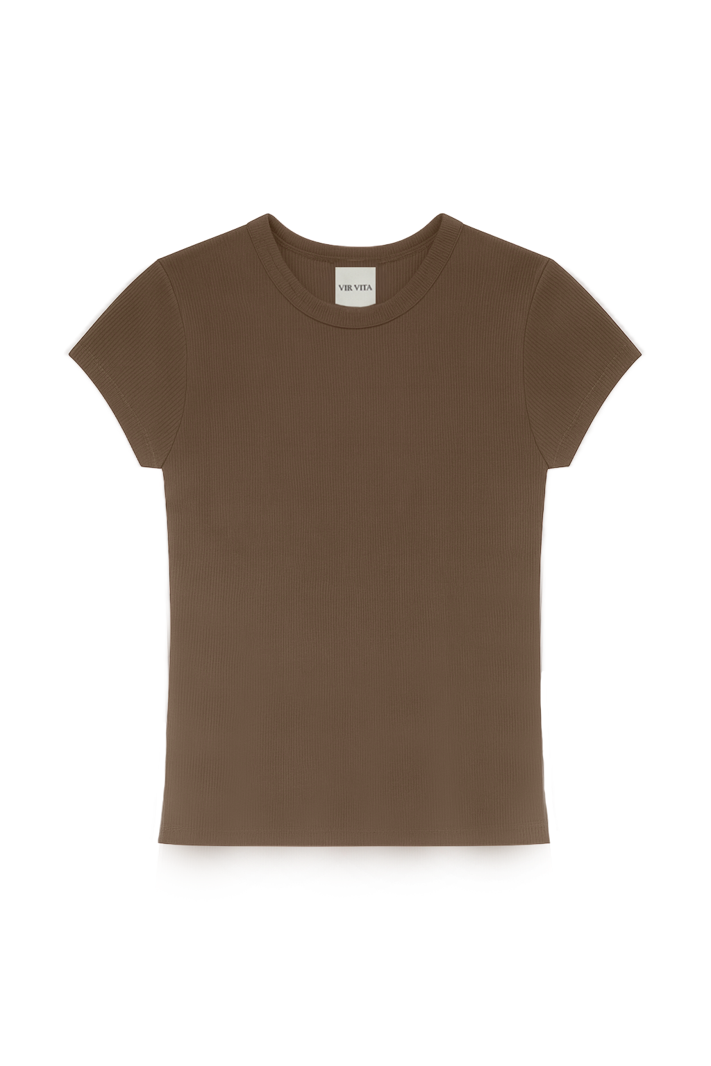 Cara Fitted Tee | Chestnut