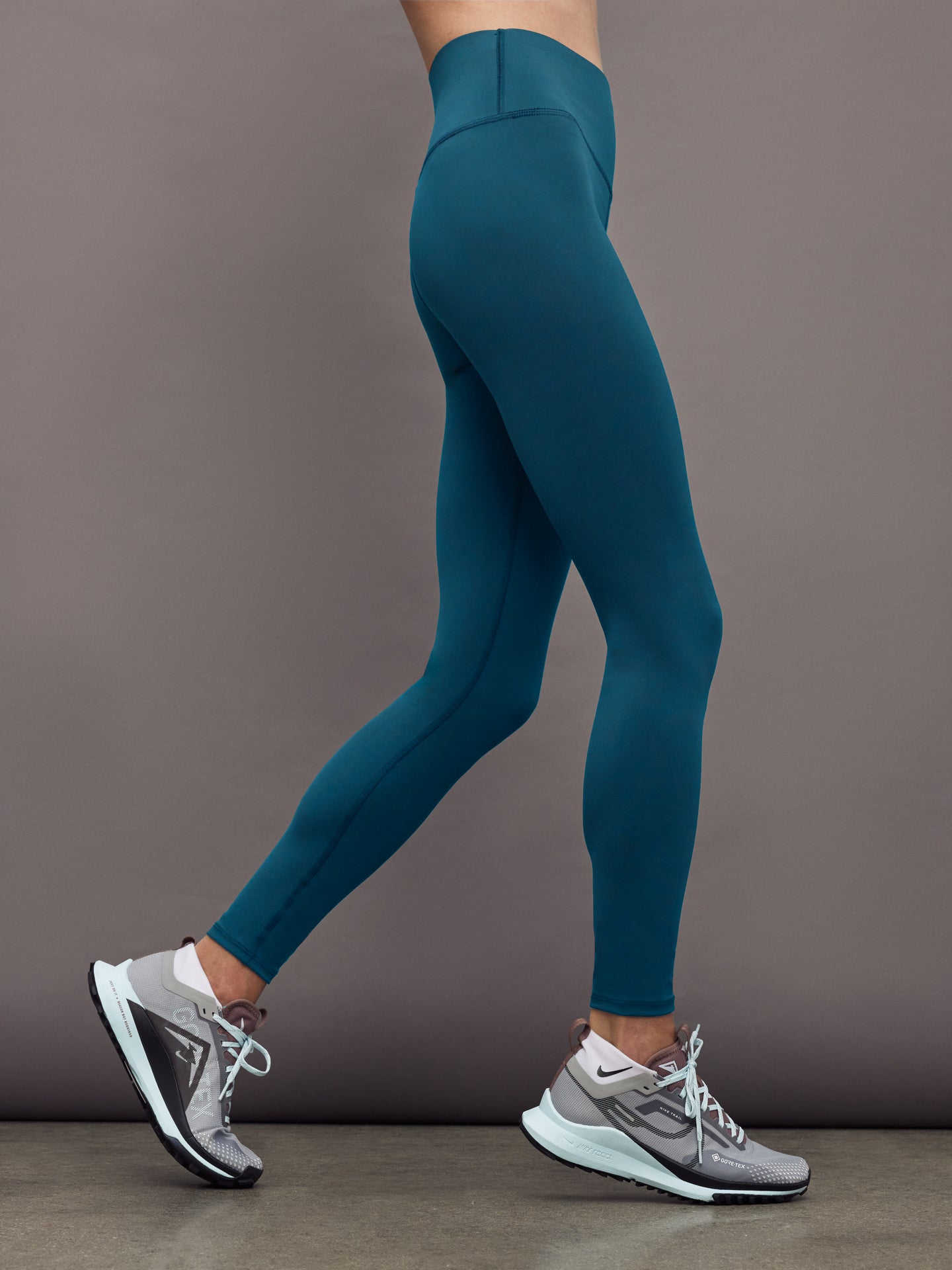 Carbon38 | High Rise Full-Length Legging In Diamond Compression | Deep Lagoon