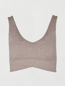 Carbon38 | Wrap Bra In Heather Melt | Heather Oatmeal