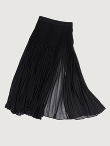 Carbon38 | Mesh Pleated Skirt | Black