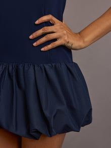 Carbon38 | Drop Waist Bubble Dress | Navy