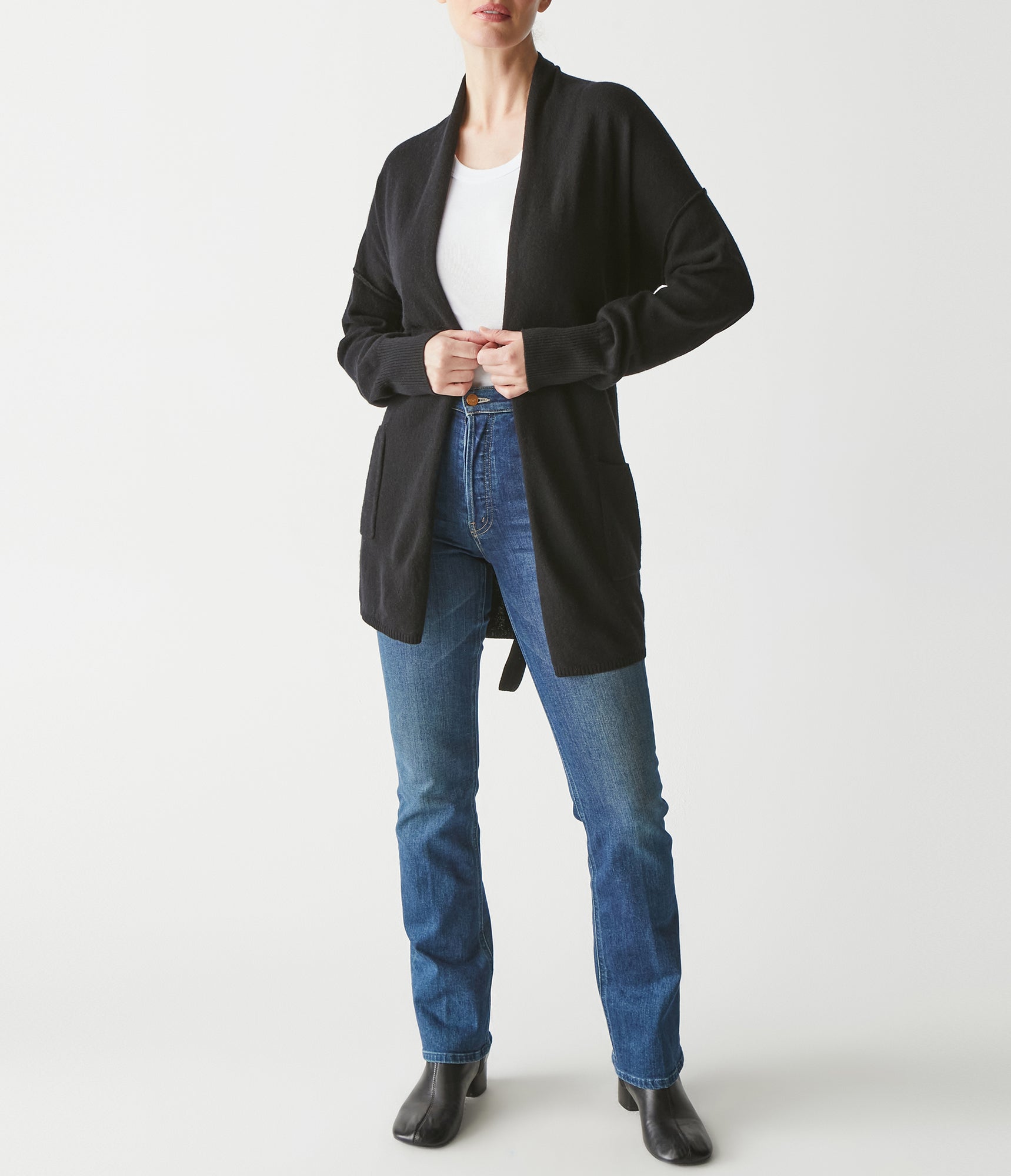 Nyx Open Cardigan | Black